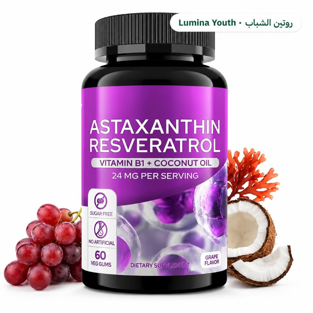 علكات الأستازانثين ضد التجاعيد